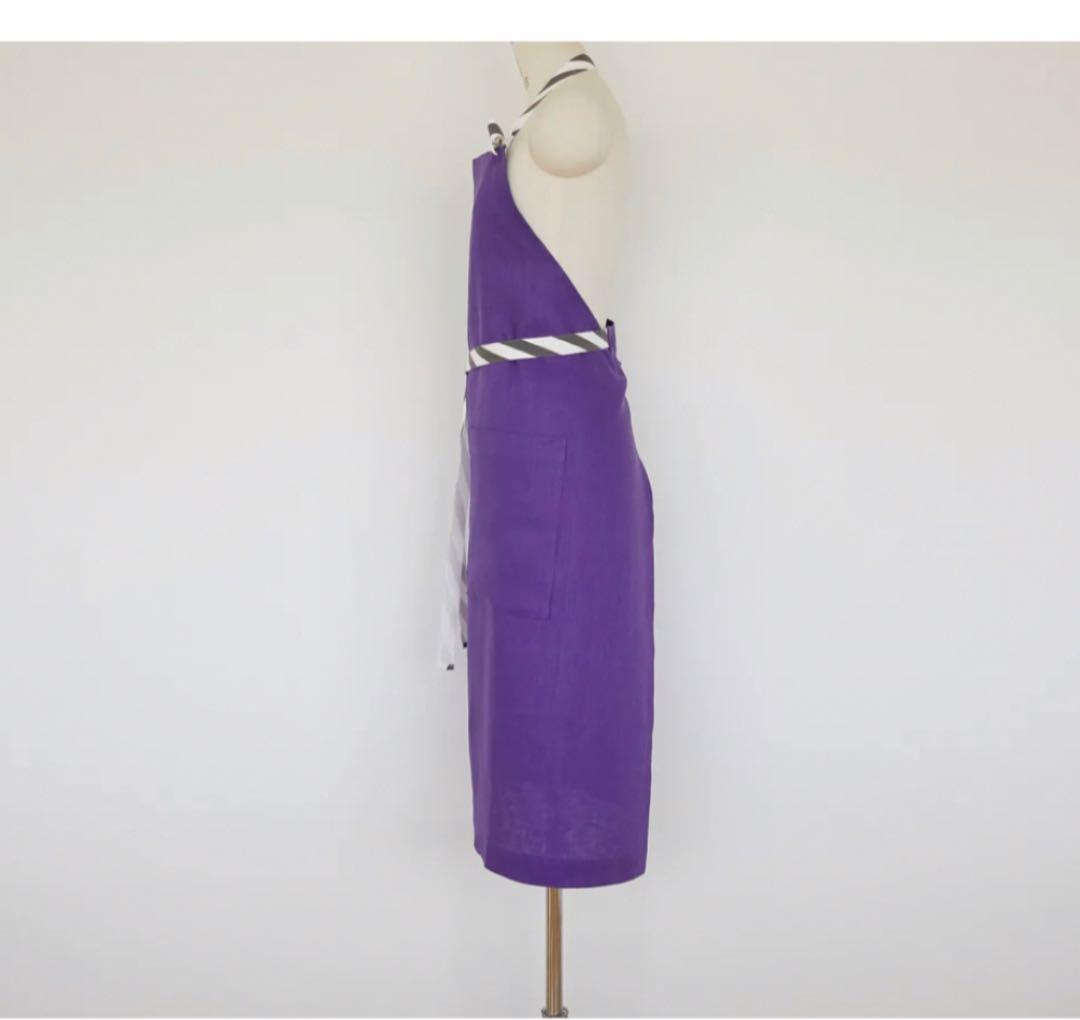 タキマキさん　オリジナルエプロン　パープル