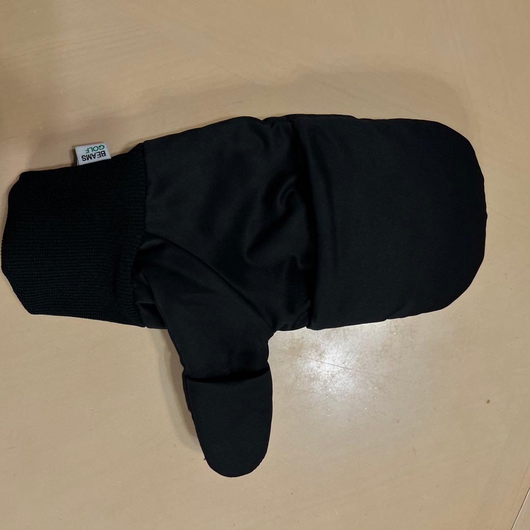 BEAMS GOLF ブラック ミトングローブ