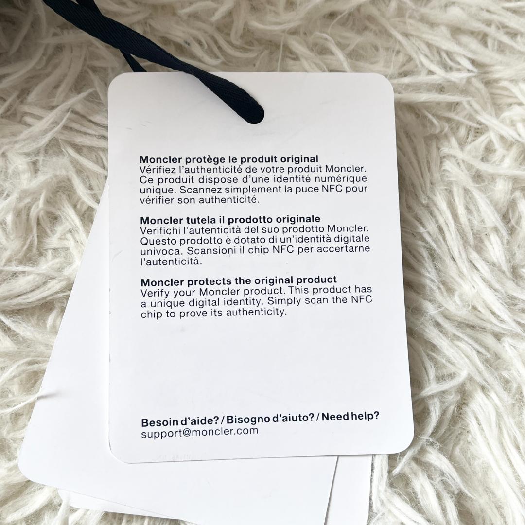 【新品】MONCLER ブラック バケットハット サイズL ホワイトロゴ