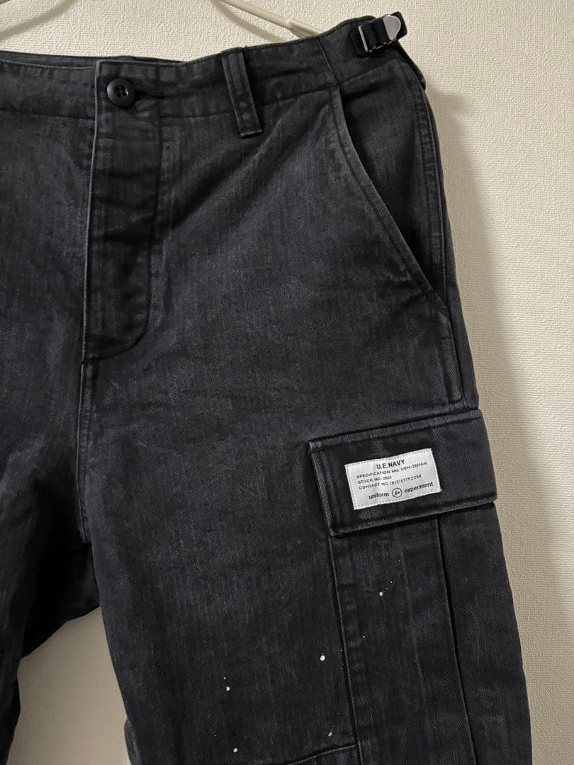 パンツ uniform experiment DRIPPING CARGO PANTS