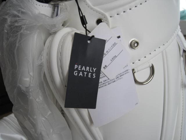 新品パーリーゲイツ　キャディバッグ　9.5型　白　ホワイト　限定品