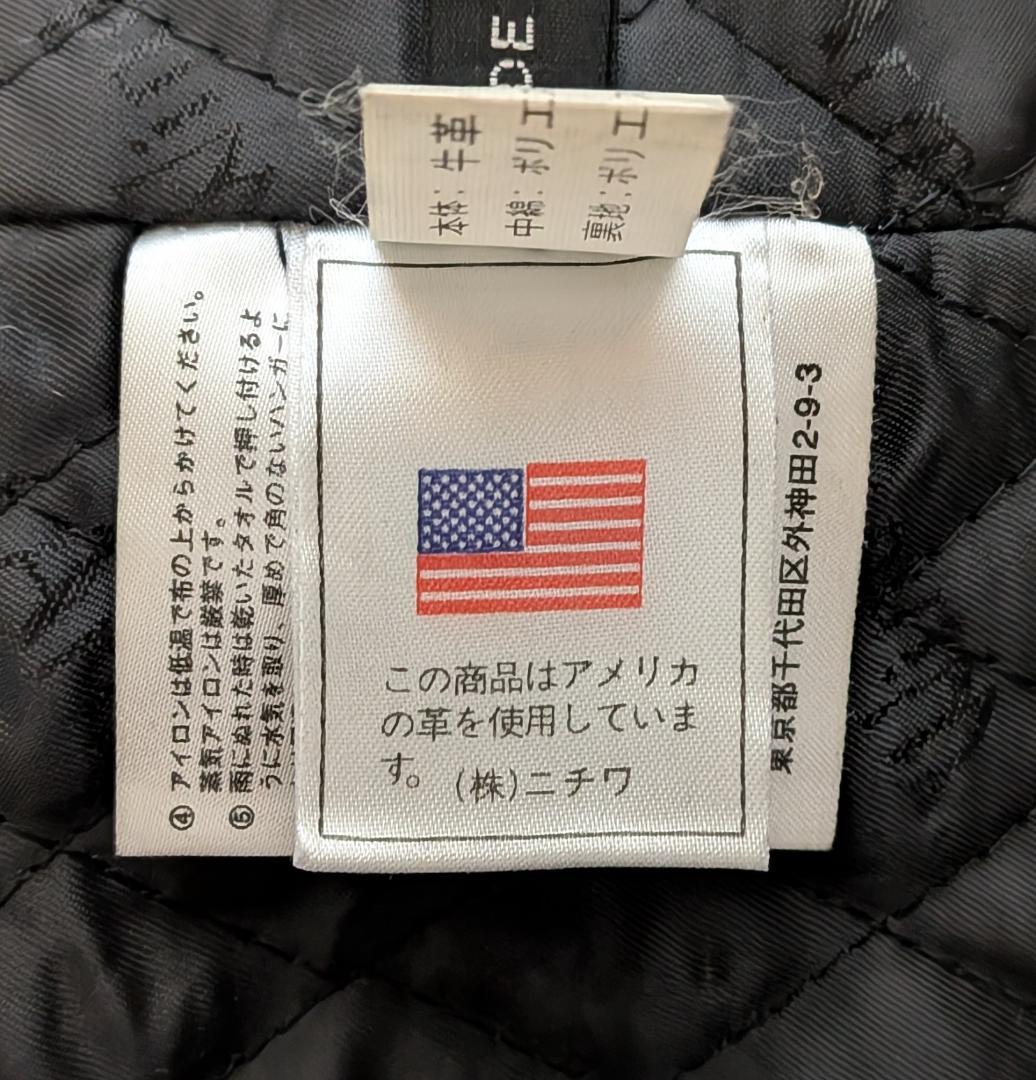 美品　WIND ARMOR　レザーライダースジャケット　ブラック　M