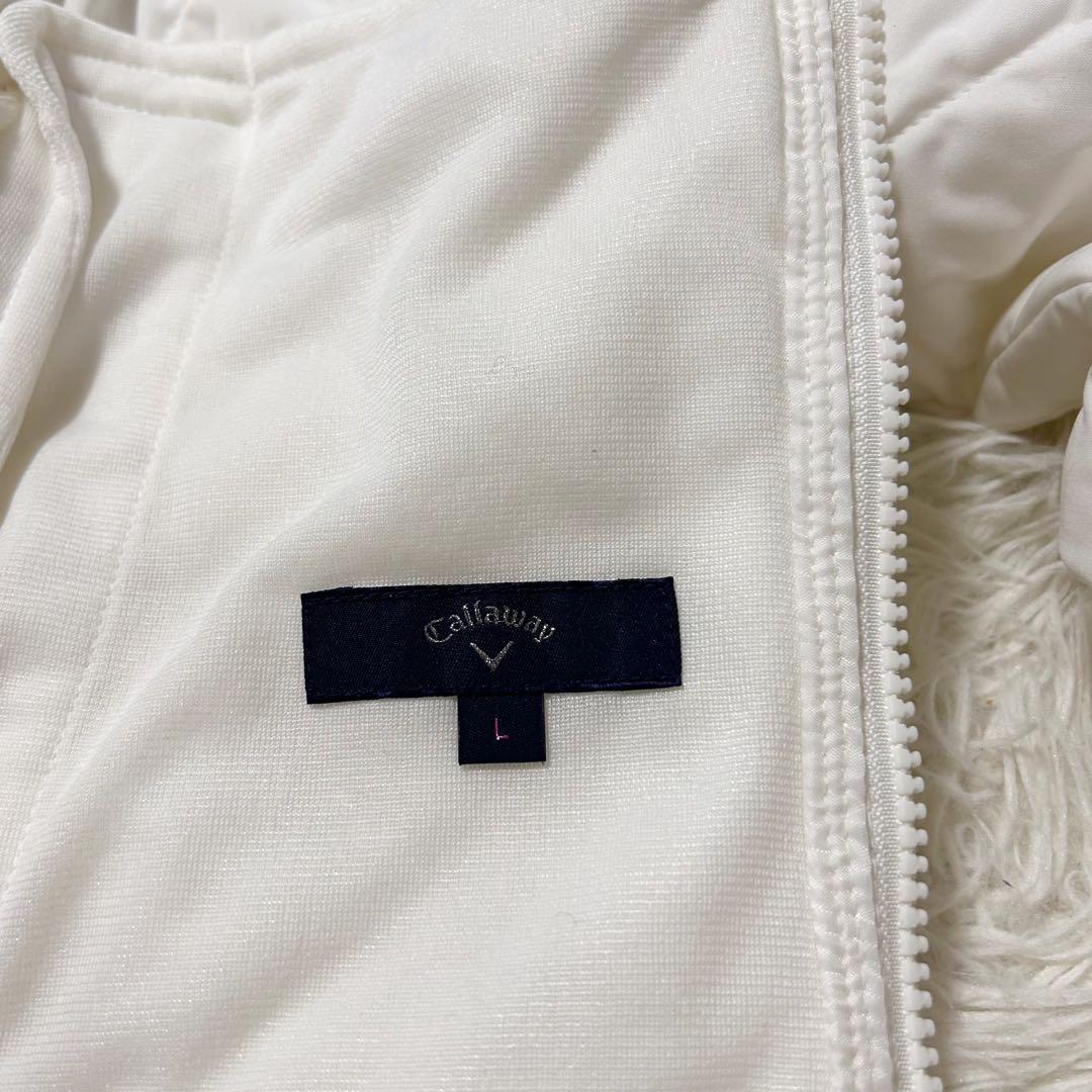 【美品】 キャロウェイ Callaway ジャケット L ホワイト キルティング
