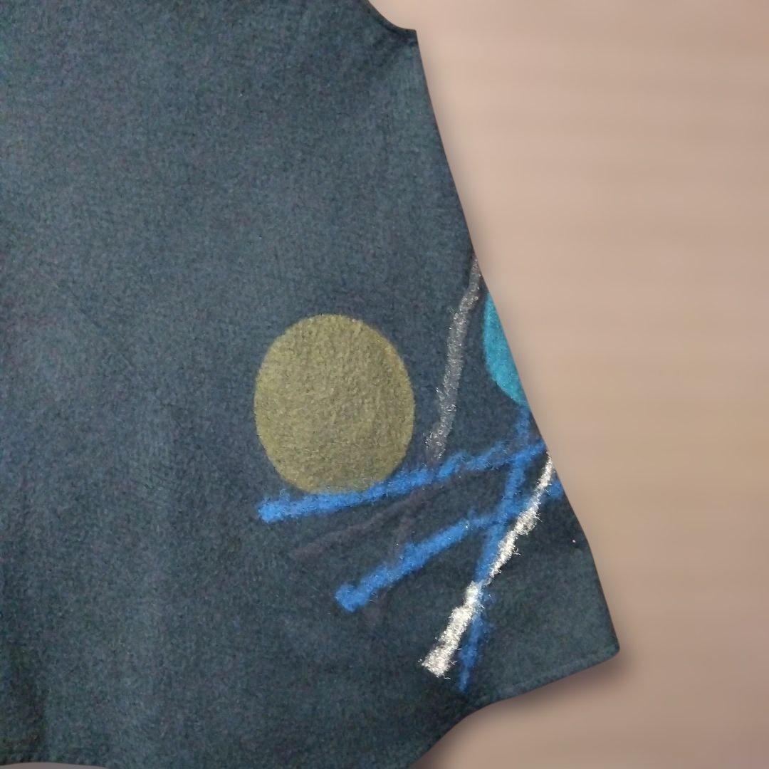 ✿慈雨✿センソユニコ✿ウール変形 ジャガードワンピース