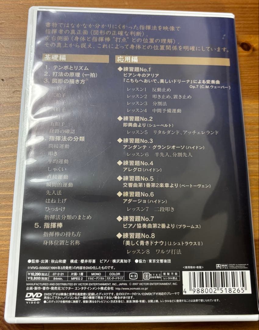 斉藤秀雄メソッドによる指揮法　DVD