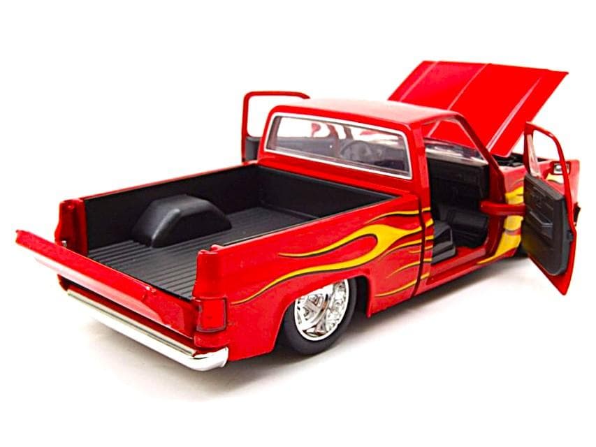 ミニカー JADA Mijo 1/24 1985 CHEVROLET C-10 RED