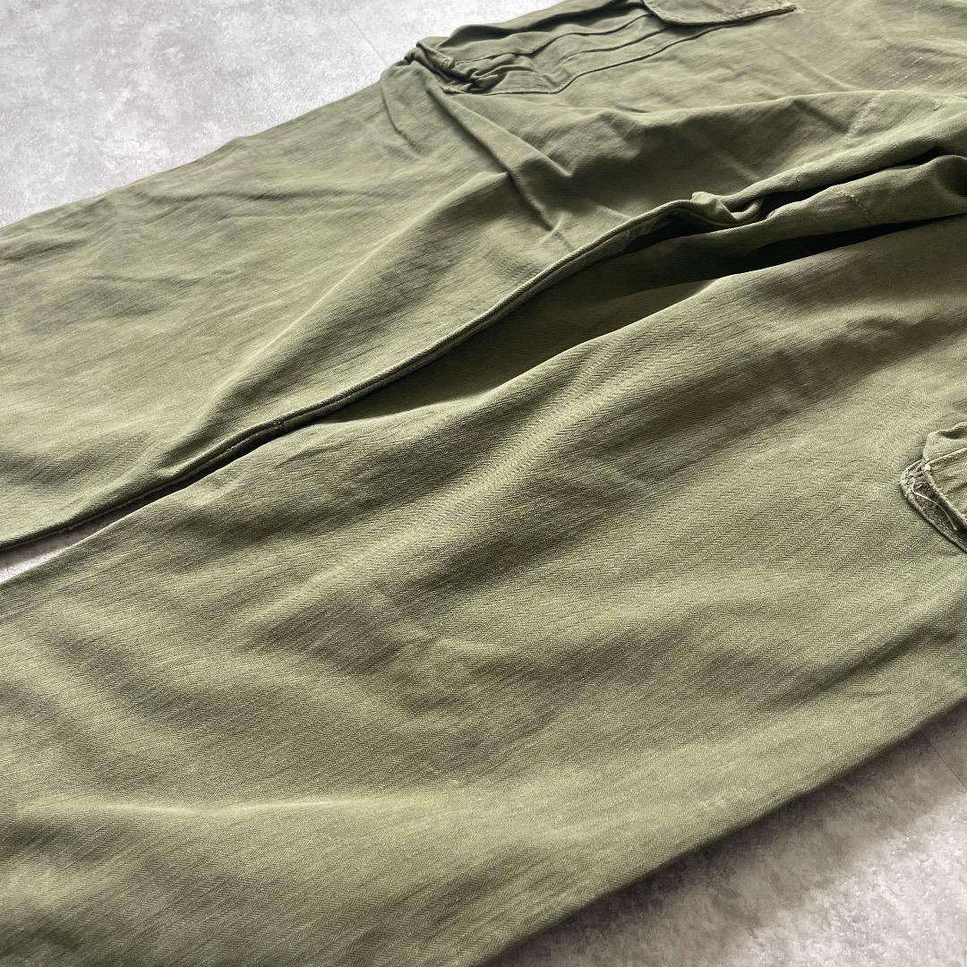 60s フランス軍 実物 M47 後期 カーゴパンツ カーキ Size13