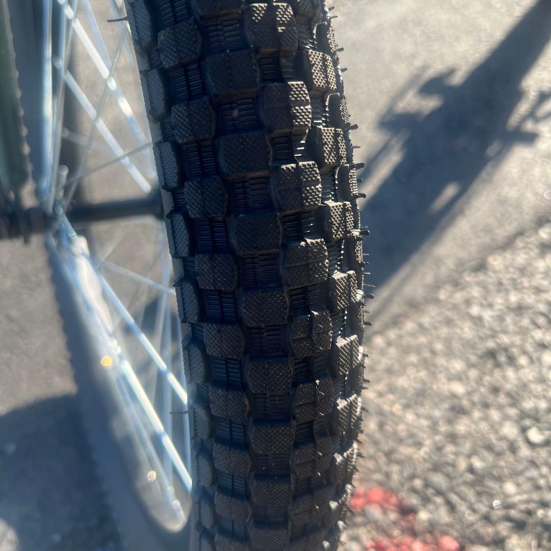 MYPALLAS 20インチ 折りたたみ自転車　アーミーグリーン　6段ギア