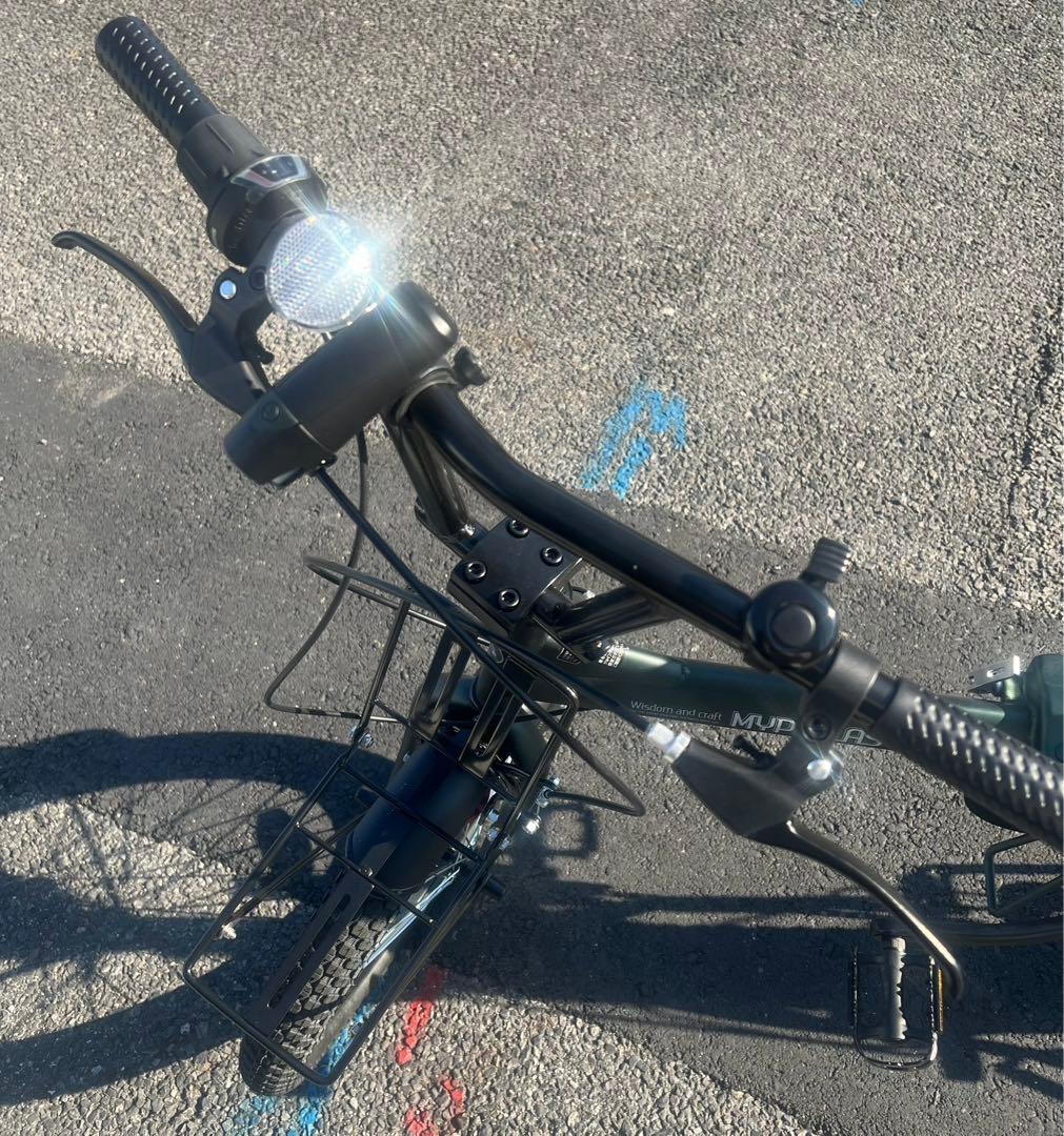 MYPALLAS 20インチ 折りたたみ自転車　アーミーグリーン　6段ギア