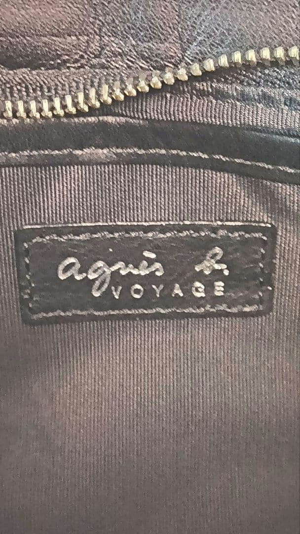 アニエスベー パーティーバッグ ハンドバッグ agnes b 本革 ブラック