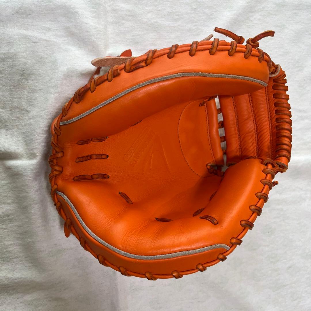 リンドースポーツ オレンジ 本革 硬式グローブ