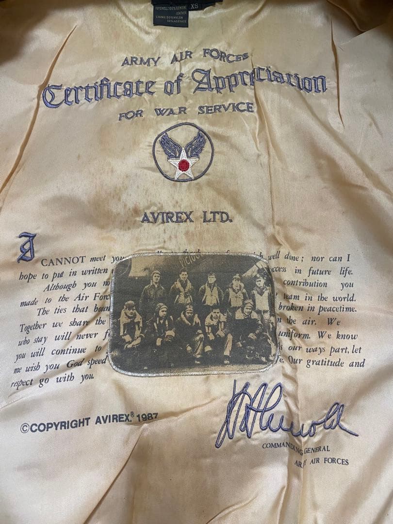 80’s AVIREX G-1 レザージャケット ミリタリージャケット