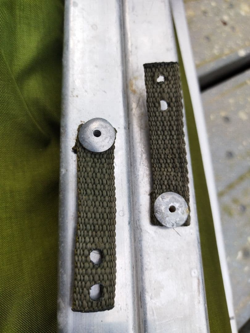 (4280)US・アルミフレームフォールディングコット米軍放出品　ユーズド