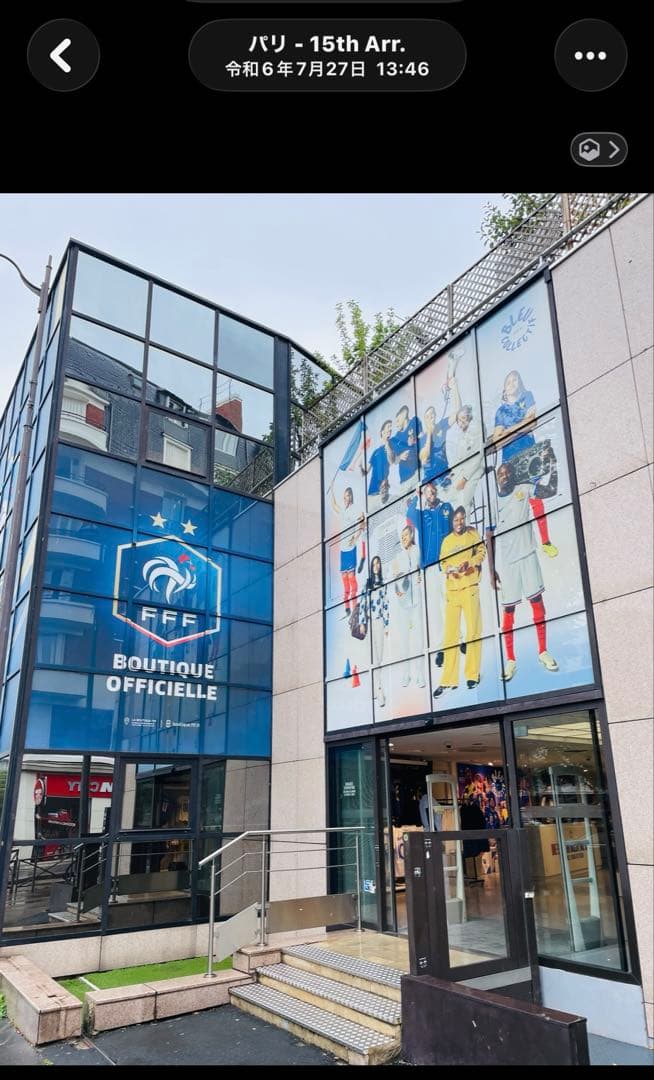 【日本未販売・現地購入】サッカー フランス代表 エンブレム入り Tシャツ Ｍ