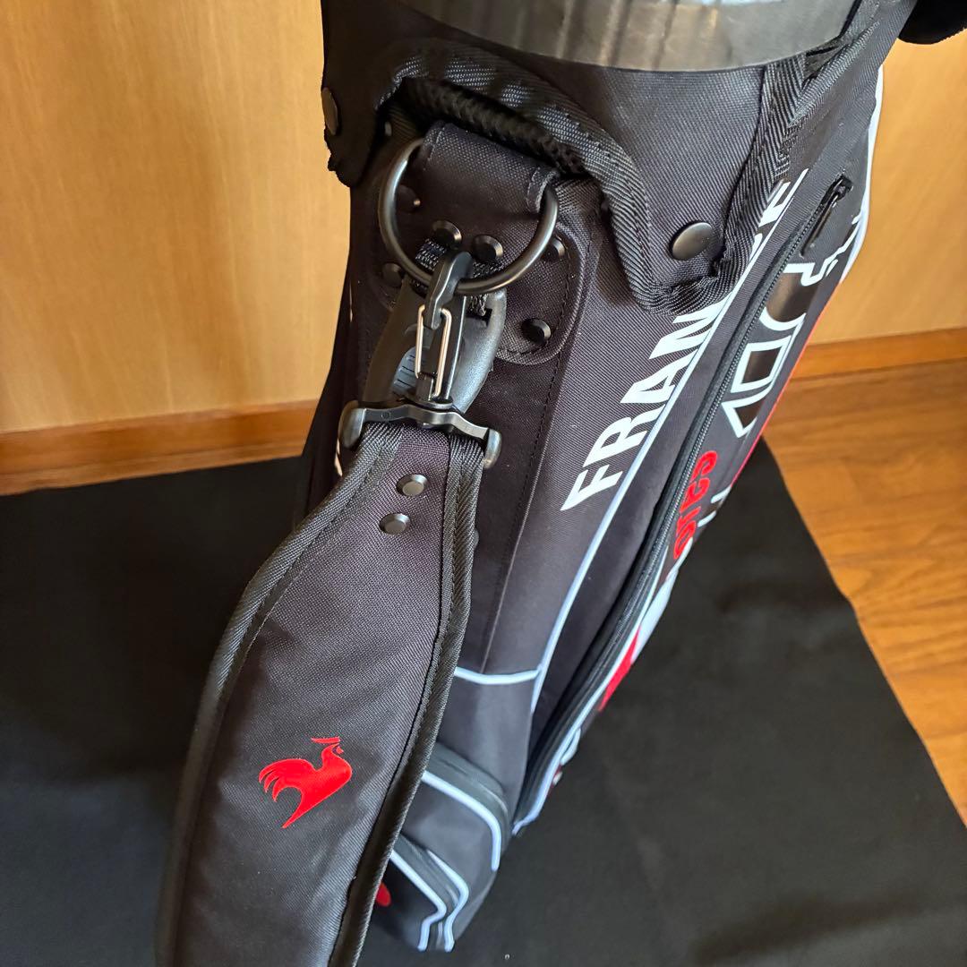 ★美品★le coq sportif ゴルフキャディバッグ　スタンド付き　9型