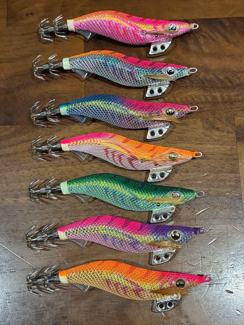 美品　ヤマシタ　エギ王K 2.5号 7個　カクテルオレンジ　ムラムラチェリーなど