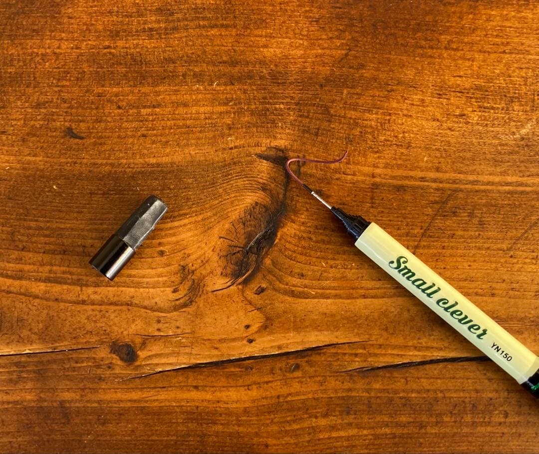 小物釣り竿　タナゴ竿　150cm ウッドグリップ　振り出し竿　グリーン×ホワイト