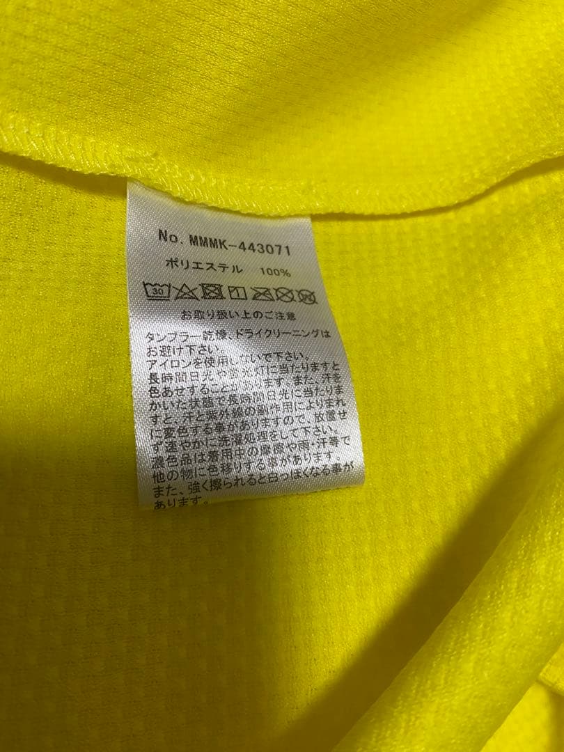 muta MARINE 半袖プルオーバーパーカー 5 Ｍイエロー定価16500円