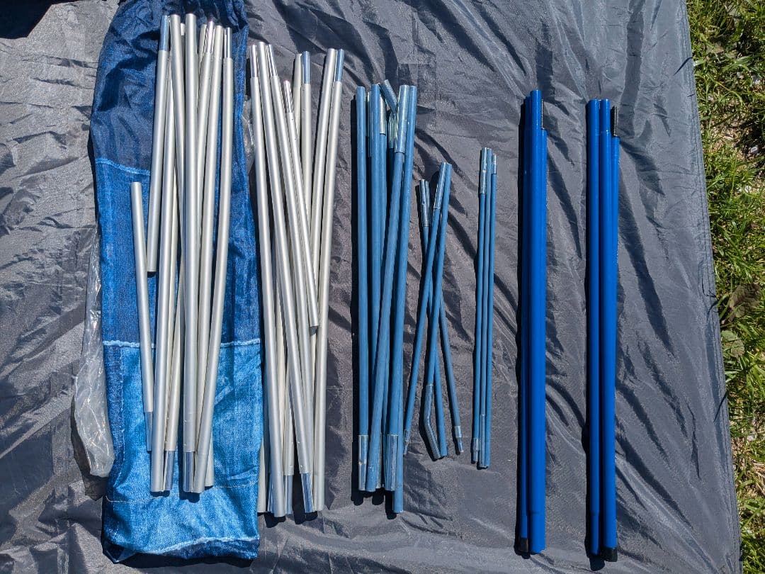 【美品】コールマン　ILタフワイドドームⅣ/300　インディゴレーベル　デニム柄