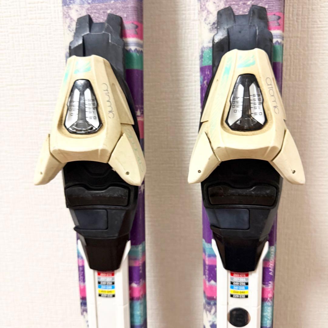 ■アトミック140cm ■スキーセット■板140 靴23-23.5/ストック