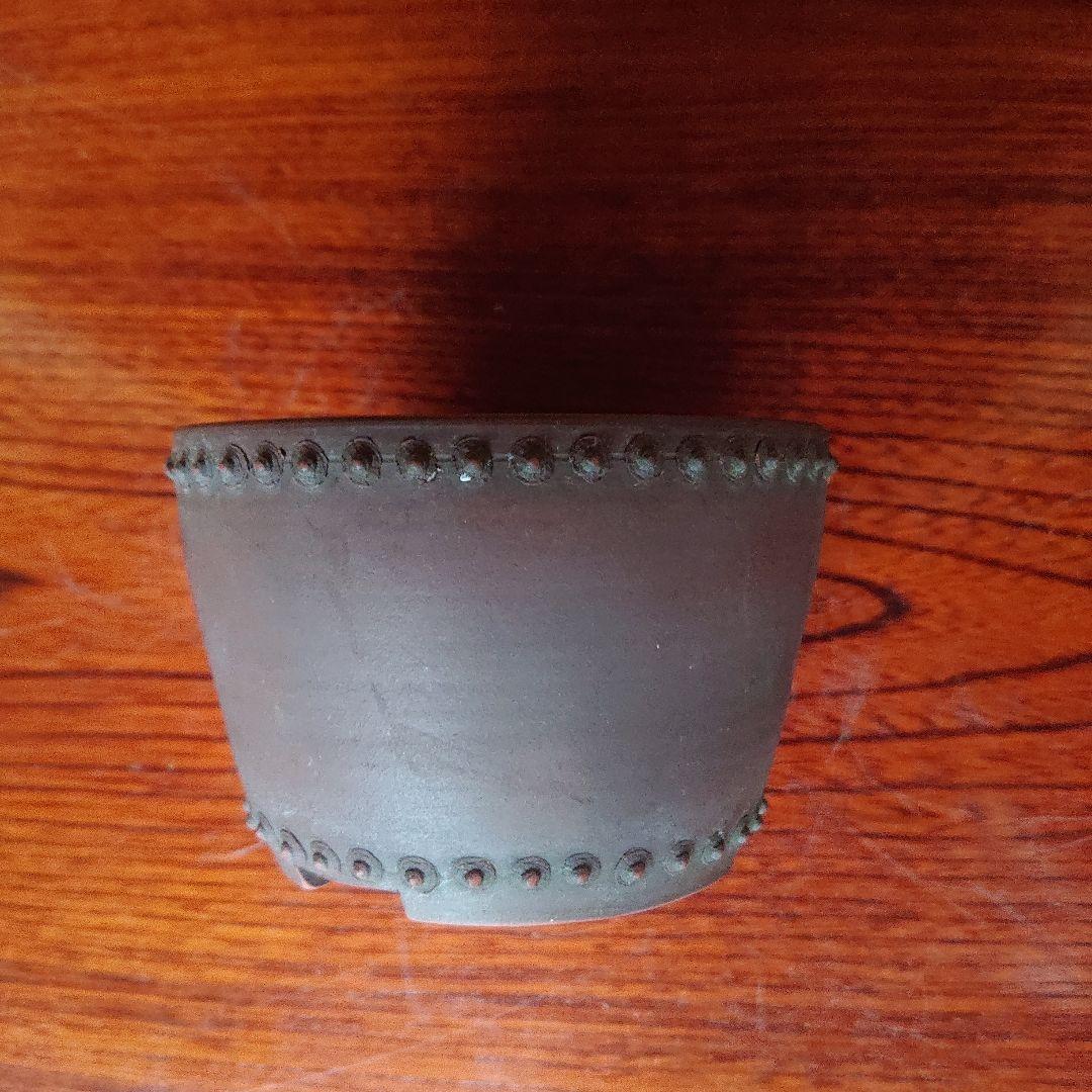 な*ン様 鋲打ち盆栽鉢 2個セット