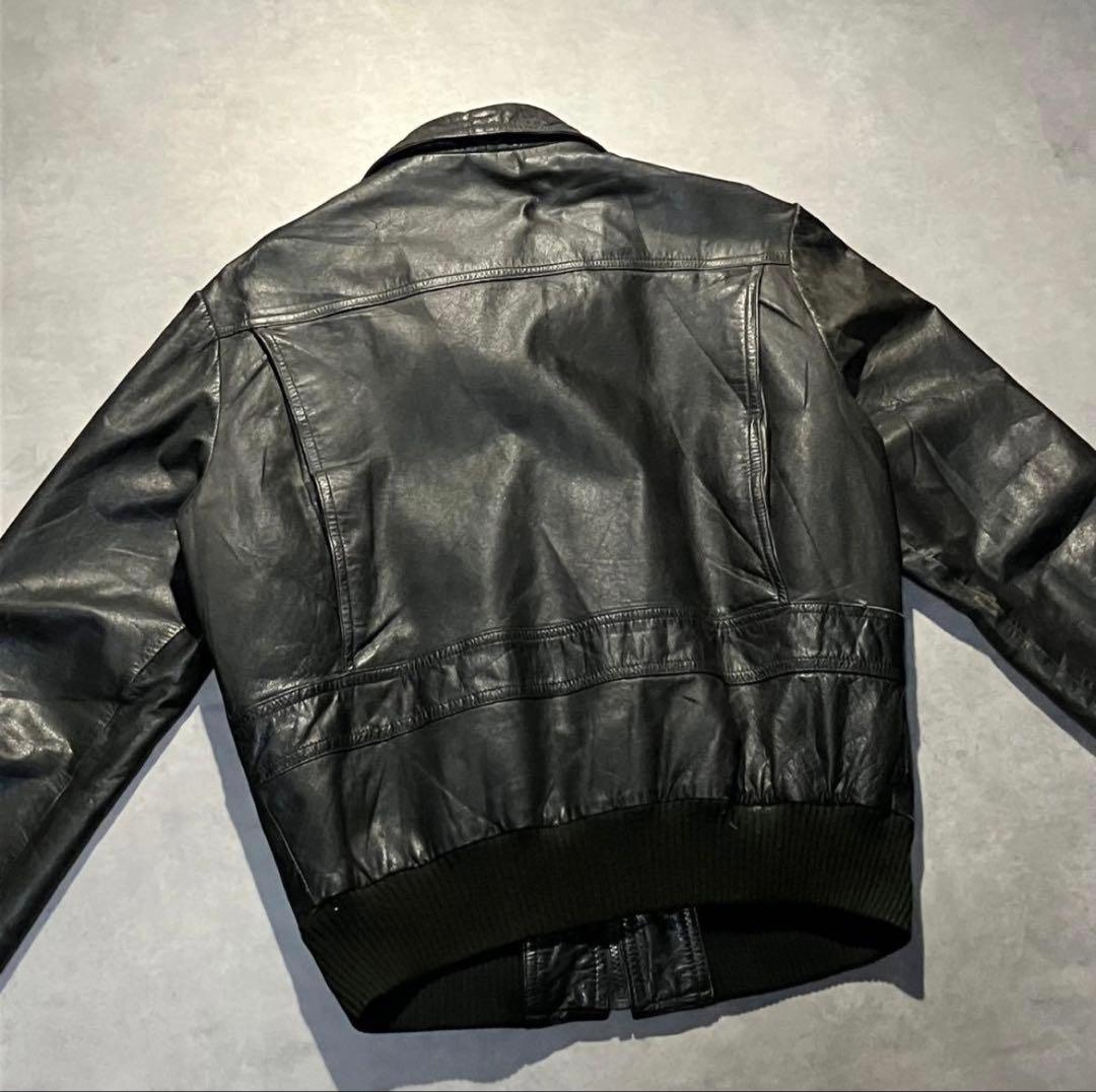 80s MCGREGOR A-2 レザージャケット　革ジャン　短丈