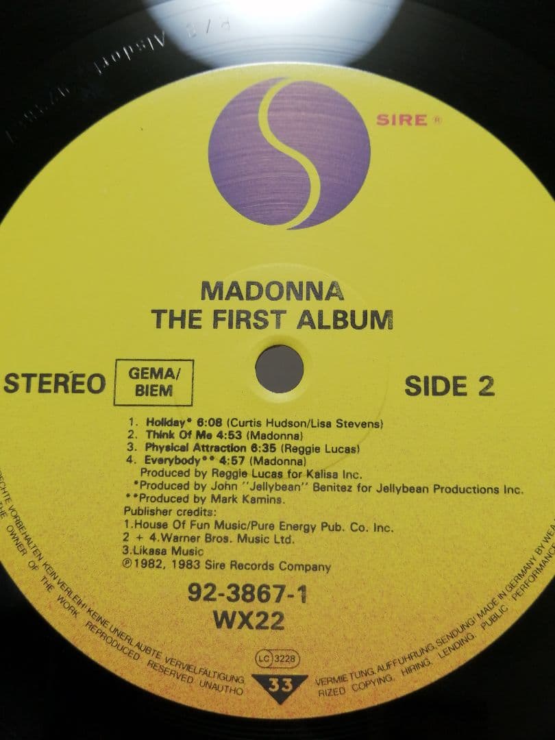 【美盤 '83 Debut Album 】 MADONNA DIＦジャケLP
