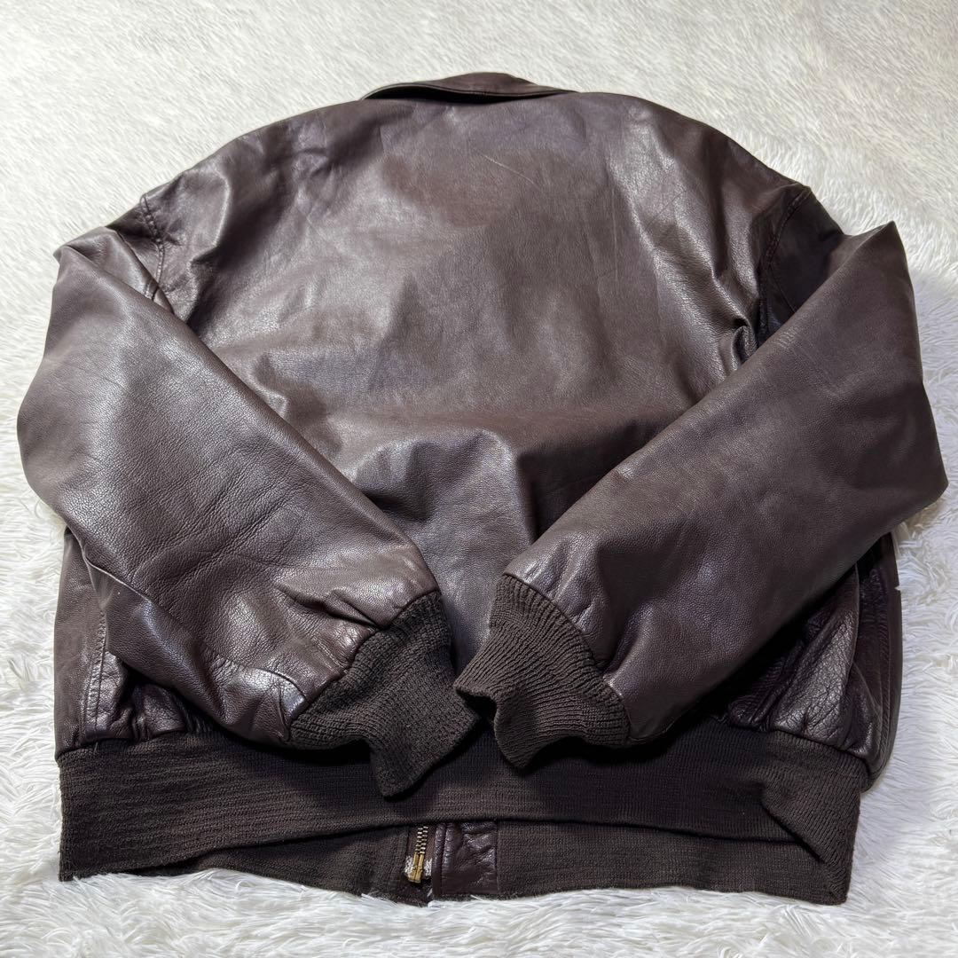 【美品】USA製 山羊革 クーパー A-2 フライトレザージャケット 2XL