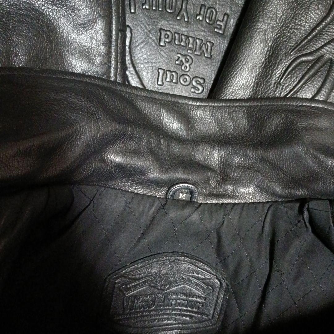 希少　Wind Armor レザージャケット　スカル　ファイヤー　本革