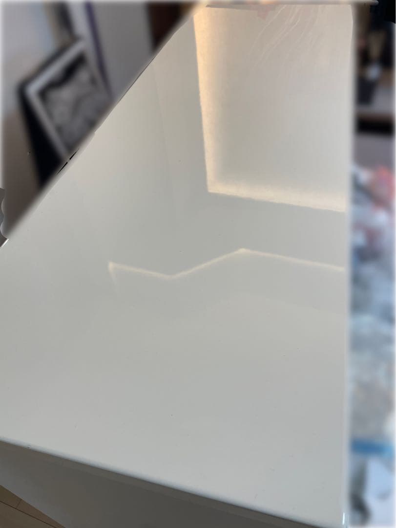 ホワイト ロータイプ　キッチンボート　食器棚 ガラス扉 引き出し