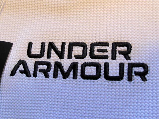 Under Armour M's Golf XL 白 ワッフル モックネック
