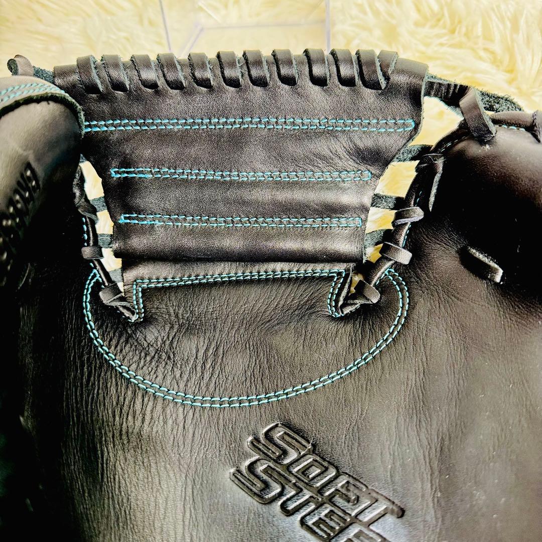 ✨未使用級✨ ゼット ソフトステア 軟式用 キャッチャーミット 右投げ用 黒