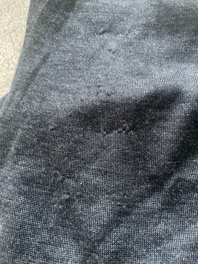 HERMESシルク100%フランス製ノースリーブ ロングワンピースダークグレー