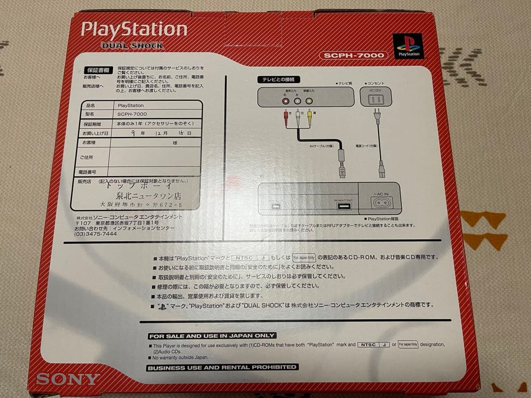 任天堂64空箱とPlayStation DUALSHOK空箱その他