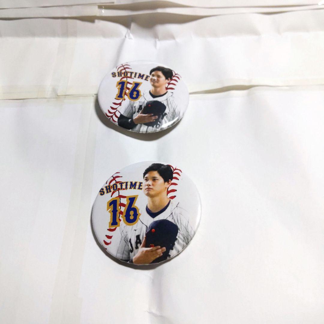 【大人気】【美品】【大谷翔平】　プロ野球　アメリカ大リーグ　選手　缶バッジ