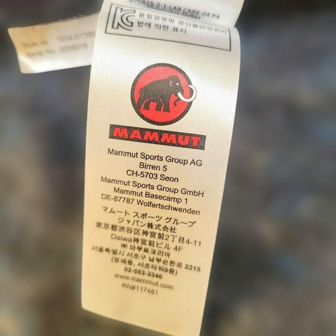 【MAMMUT】チャムエラ フーデッドジャケット アジアサイズL 黒