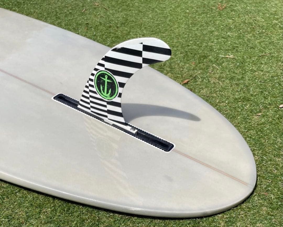 サーフボード　7'2\" シングルフィン Captain Fin付き