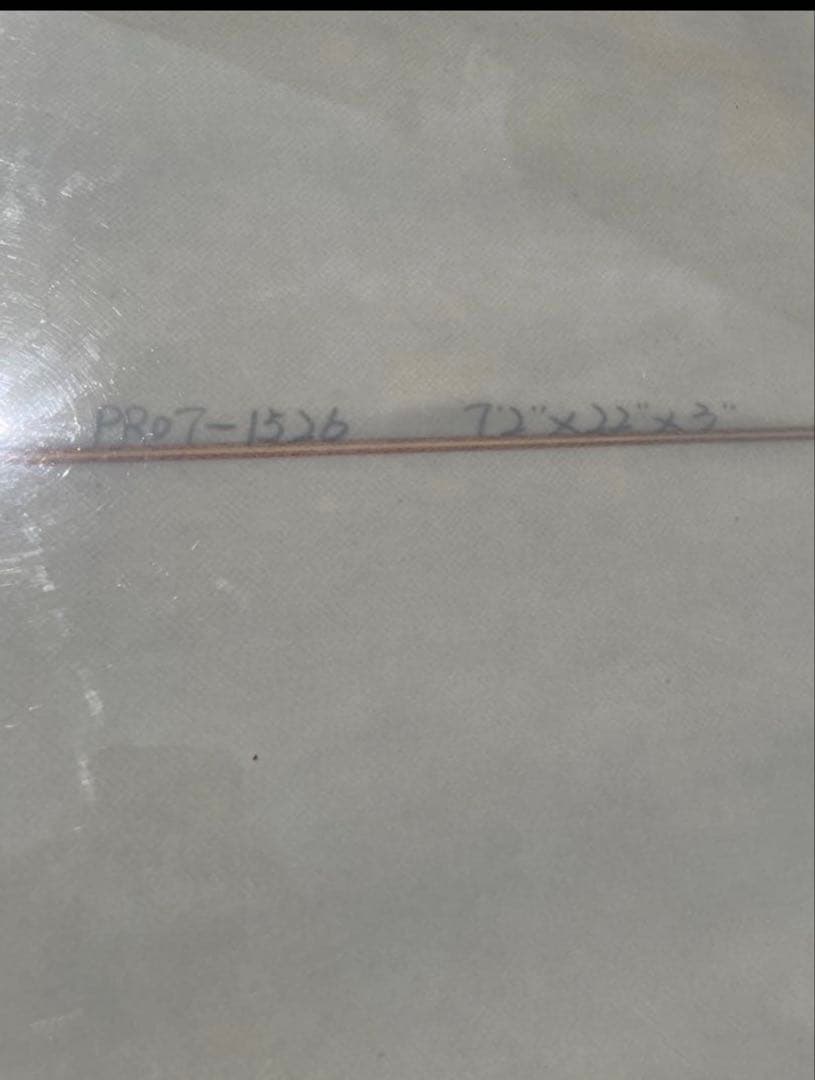 サーフボード　7'2\" シングルフィン Captain Fin付き