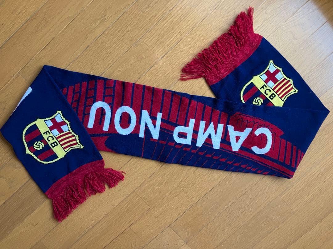 FCバルセロナ CAMPNOU マフラー‼️ 厚手で暖かい❣️