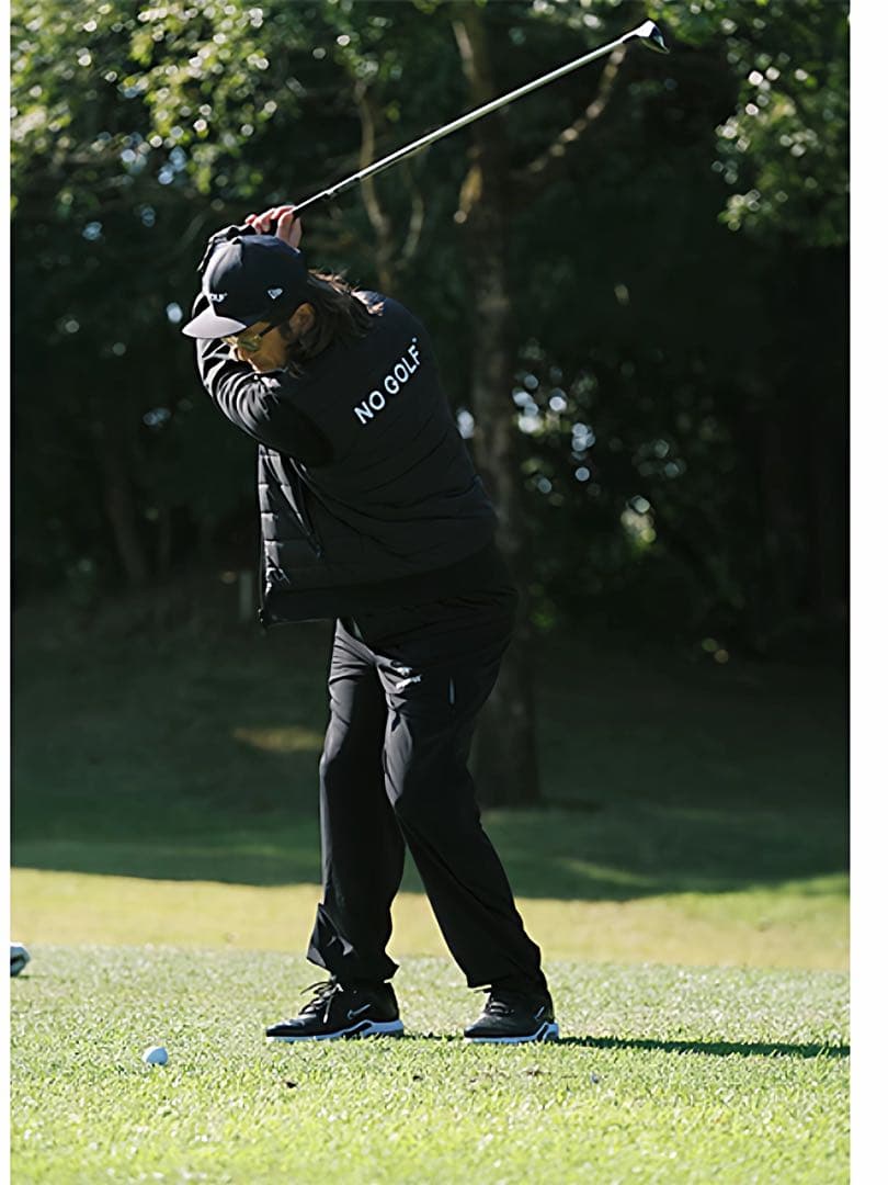 CLUBHAUS NO COFFEE ブラックダウンベスト メンズ