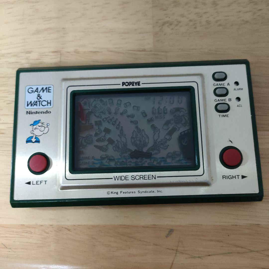 ゲームアンドウォッチポパイ　ニンテンドー任天堂Nintendo　メンテナンス済み