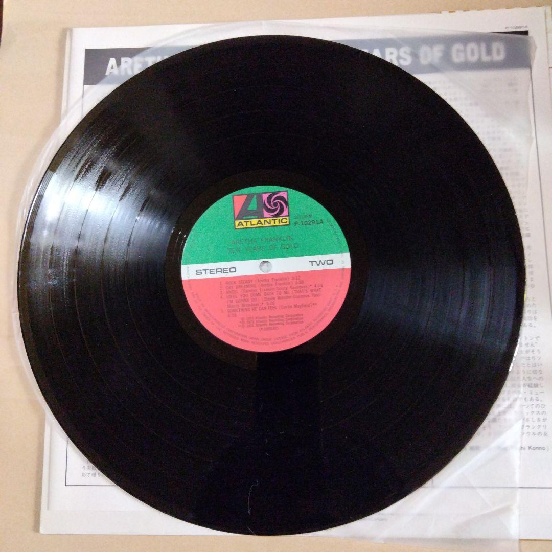 帯　国内盤LP　アレサ・フランクリン　テン・イヤーズ・オブ・ゴールド