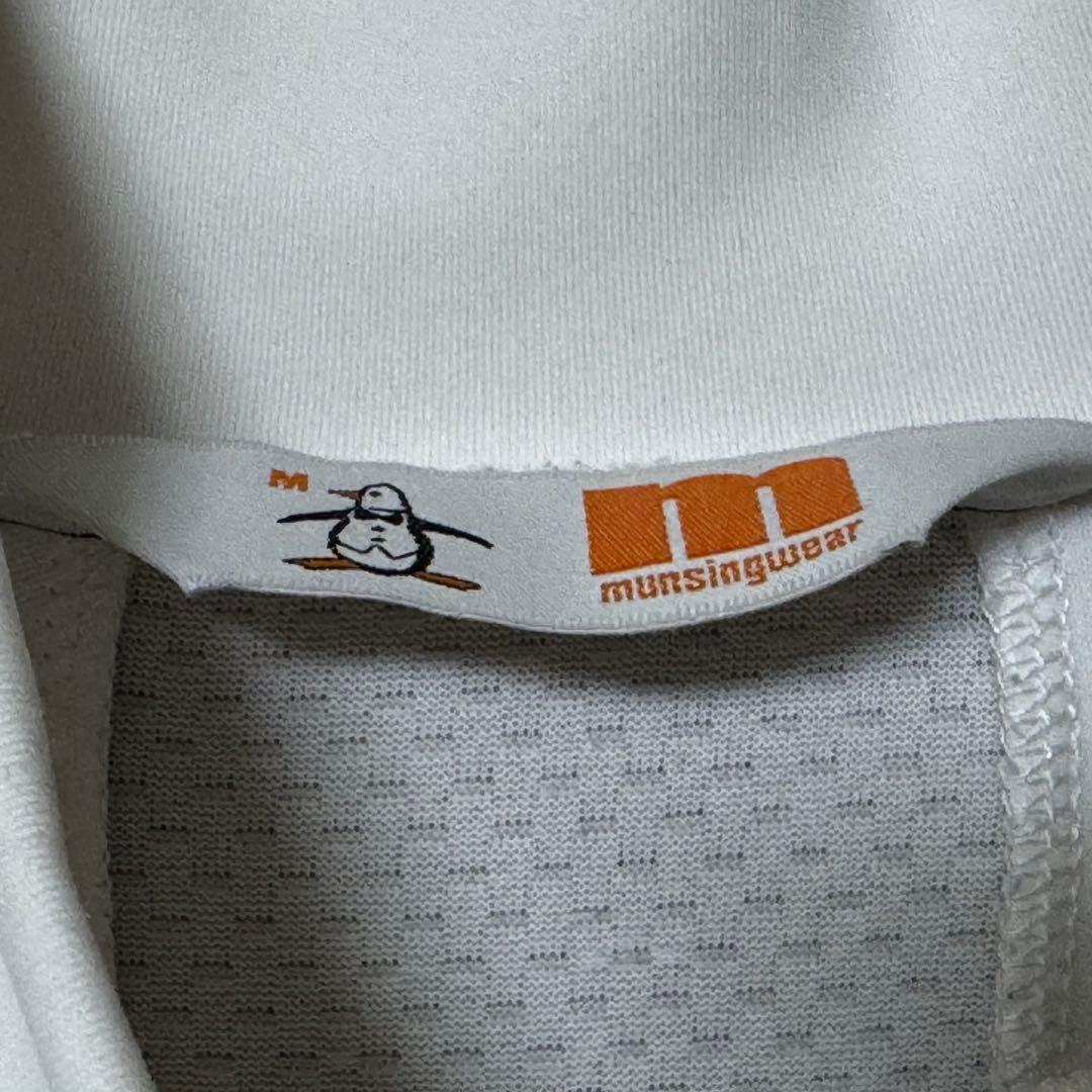 Munsingwear マンシングウェア ビッグロゴ モックネック ホワイト M