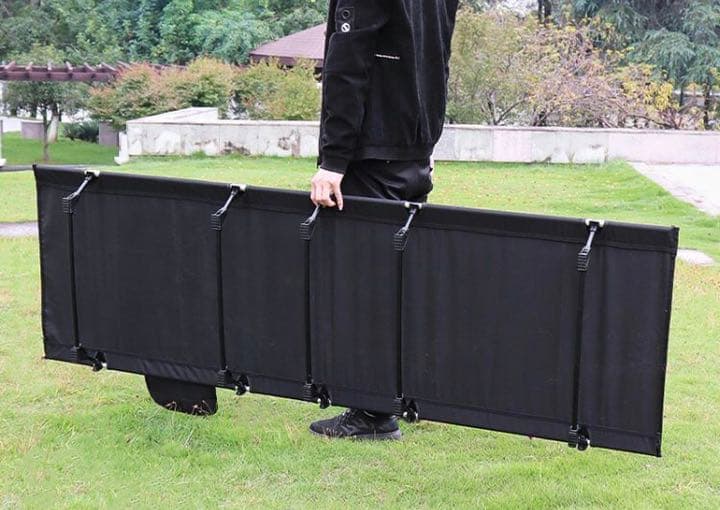 コット 簡易ベッド アウトドアベッド 軽量 コンパクト　グレー