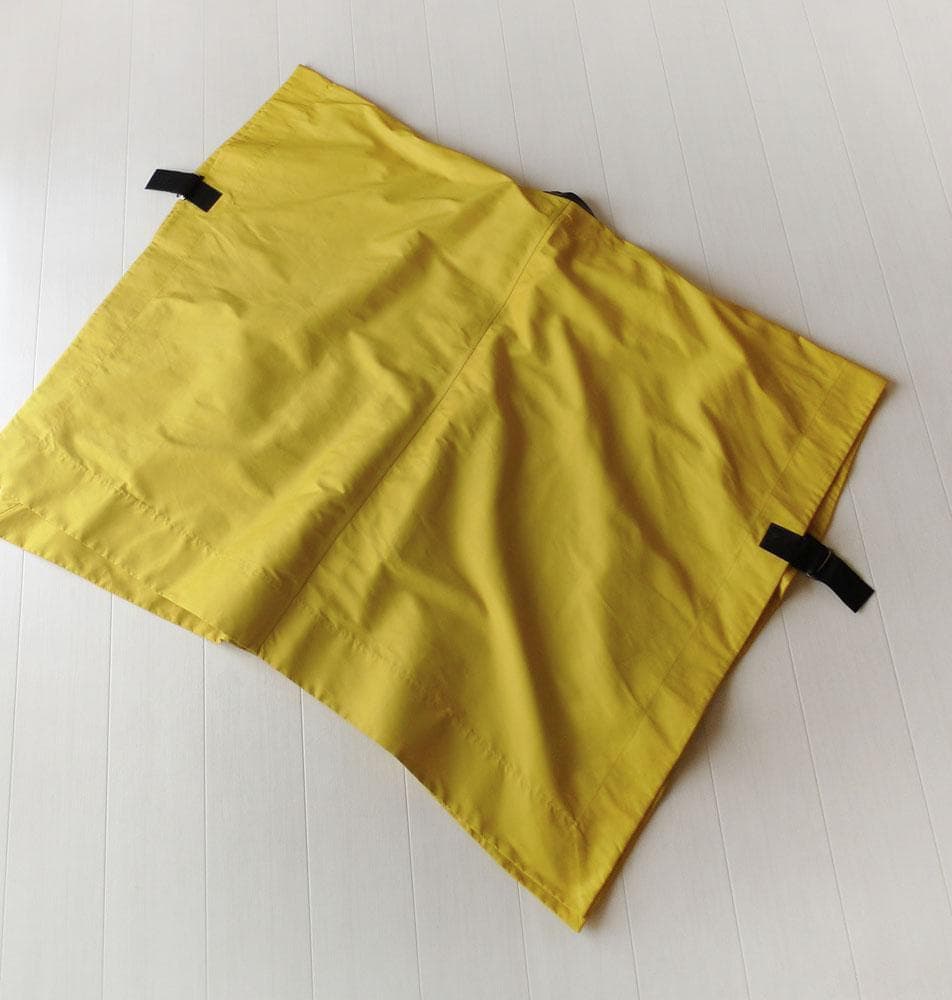 美品 ブラミンク 定価13万 ポンチョコート ケープ マント イエロー 156