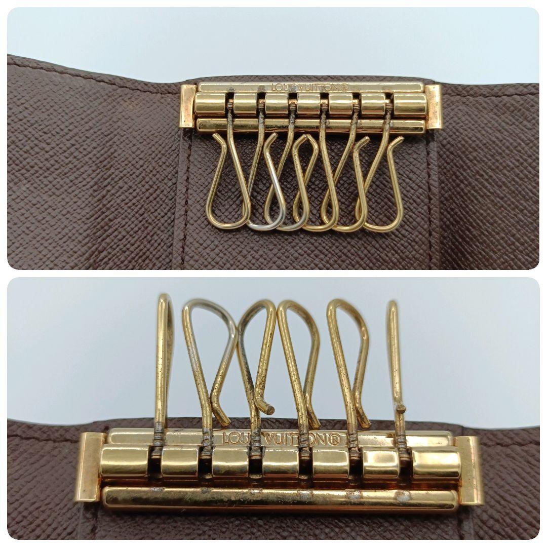 ルイヴィトン ダミエ ミュルティクレ6 6連キーケース ブラウン