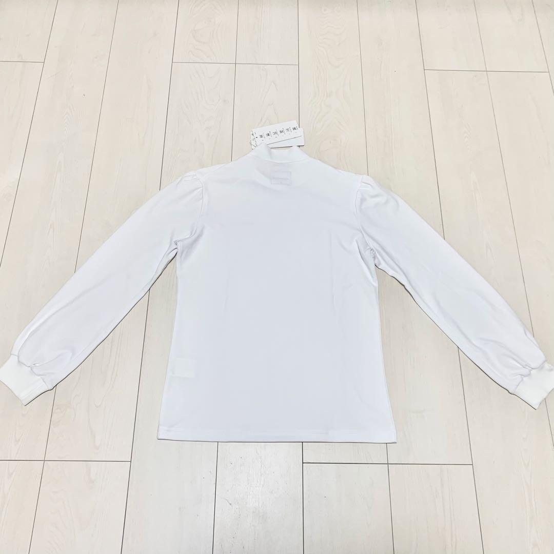 【新品タグ付テーラーメイド 長袖 ストレッチ モックネック シャツ M