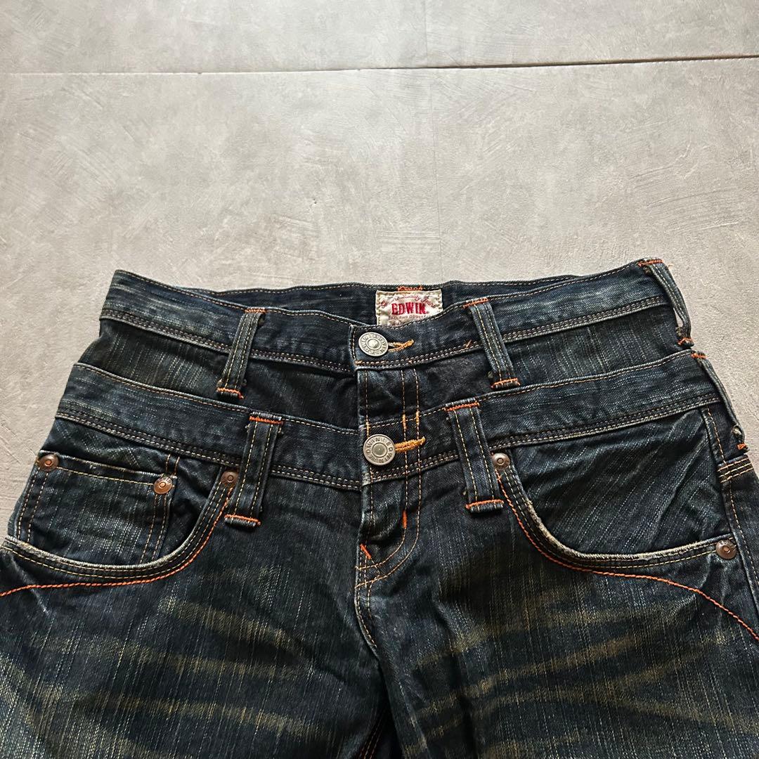 パンツ archive grunge edwin fade denim pants