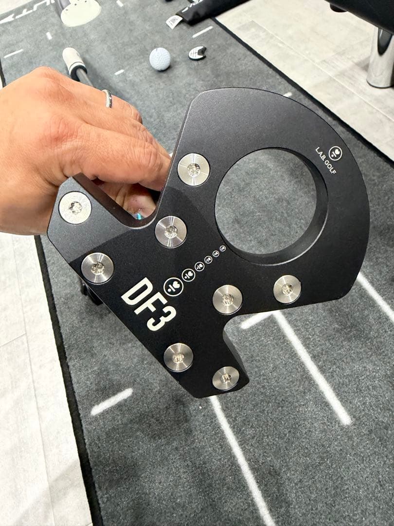 ラブゴルフ DF3 ブラックパター ヘッドカバー付き