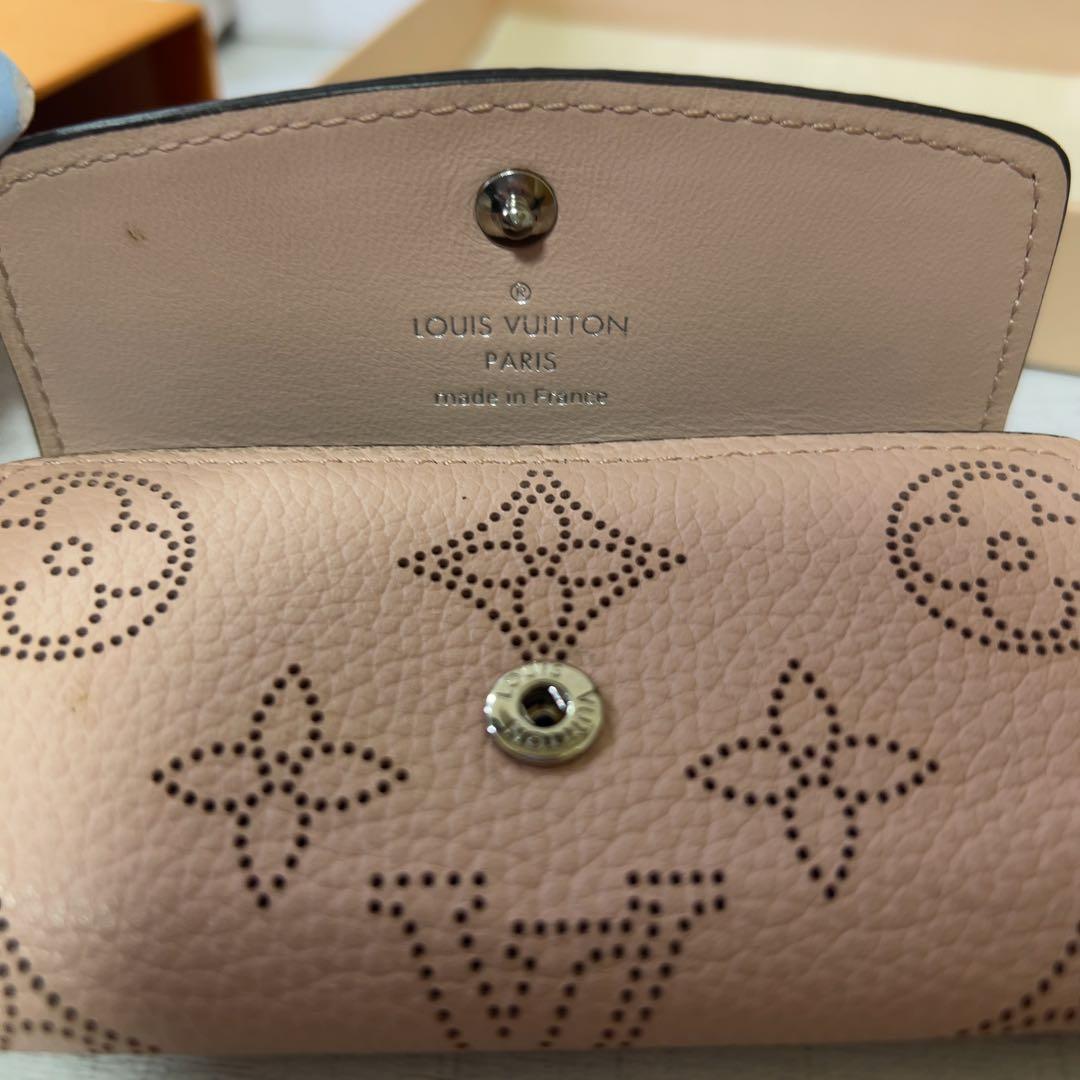【汚れ有】LOUIS VUITTON ピンク マヒナ モノグラムキーケース